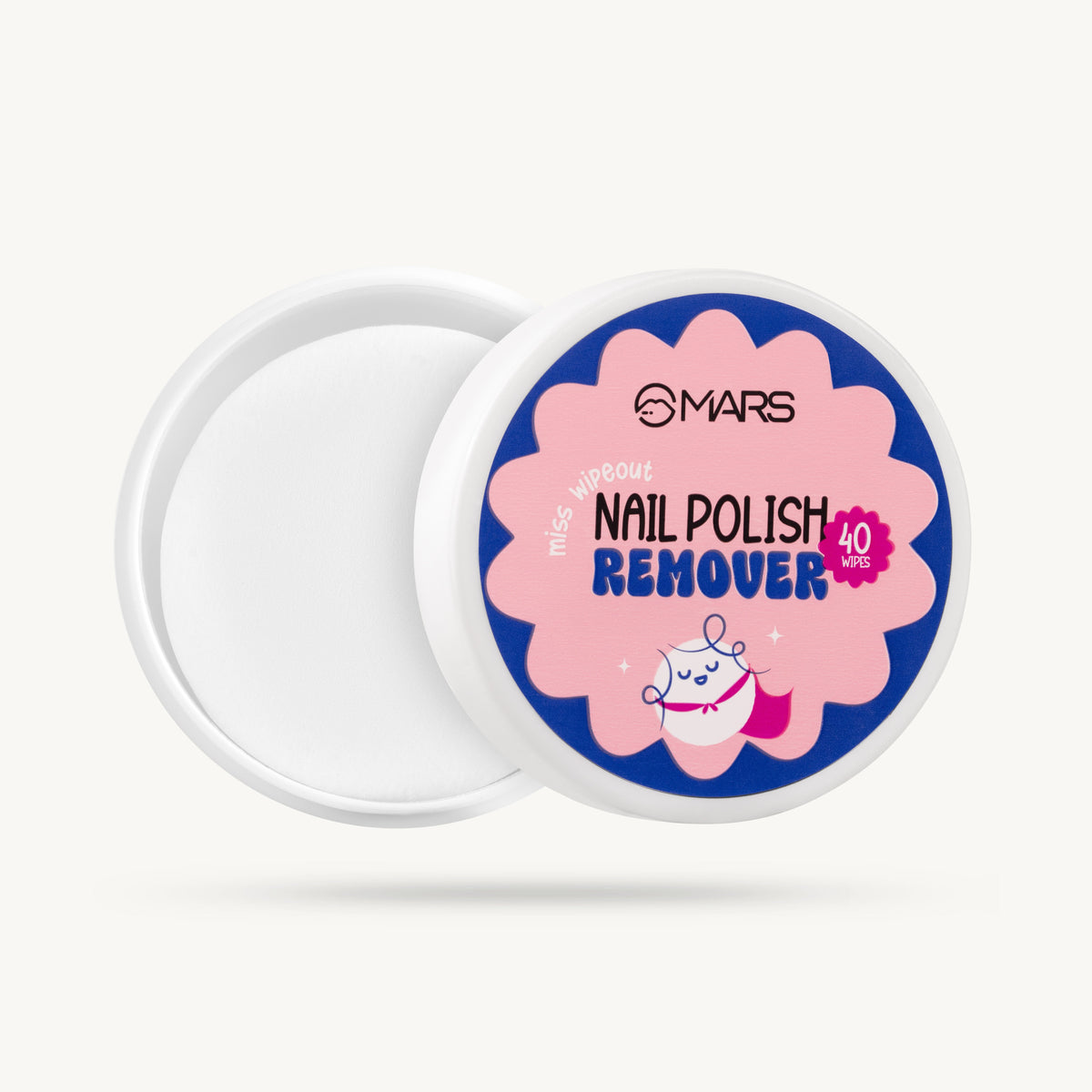 Miss Wipe out| Acetone-Free Nail Polish Remover Wipes